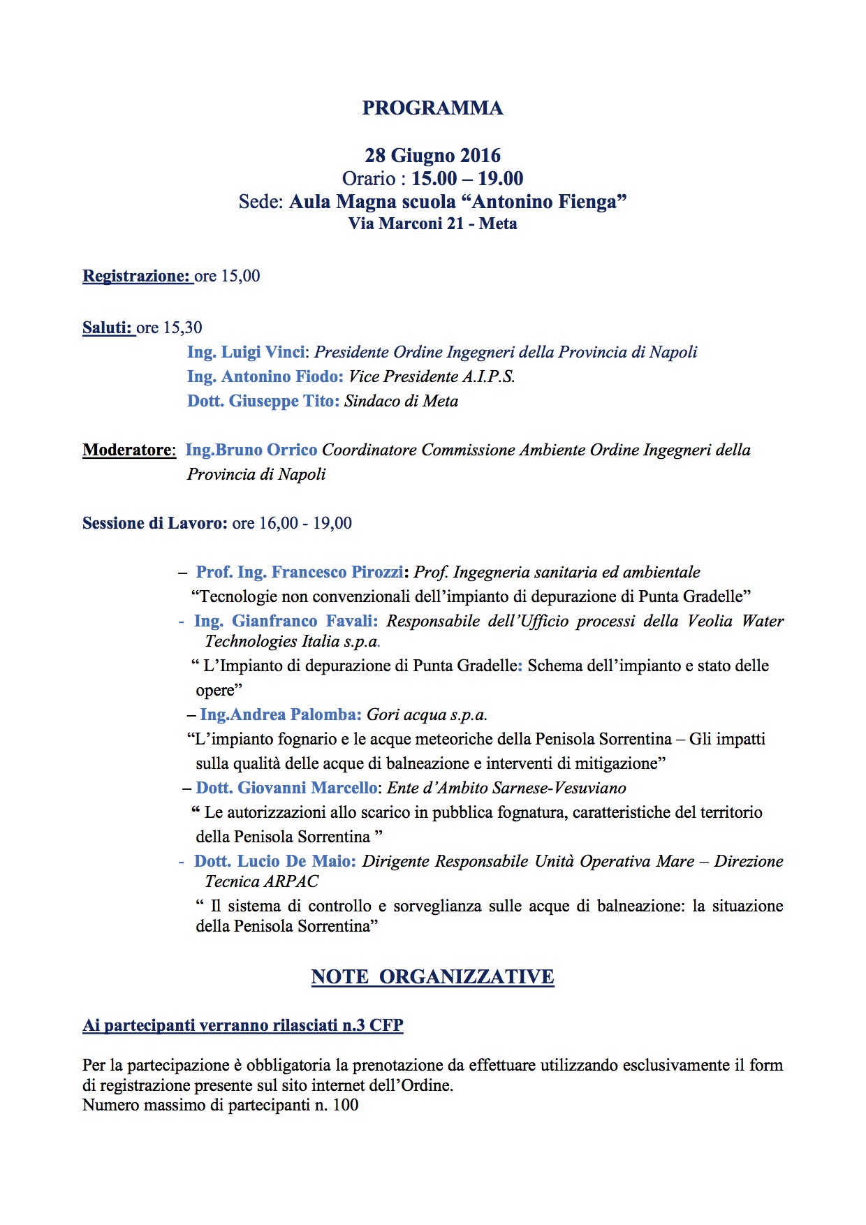 programma convegno
